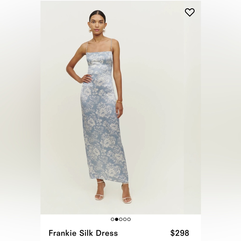 REFORMATION FRANKIE SILK DRESS (altered)